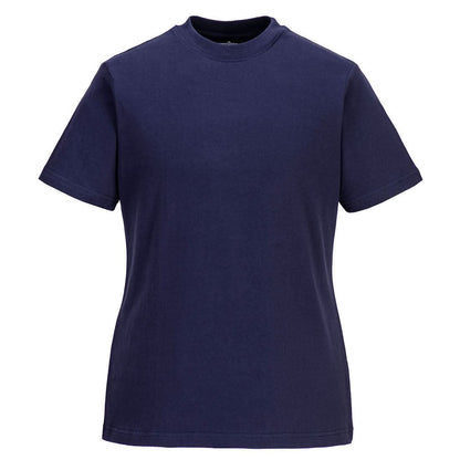 Portwest WomenS Cotton T Shirt SS B192 - Navy - Customisable T-Shirts