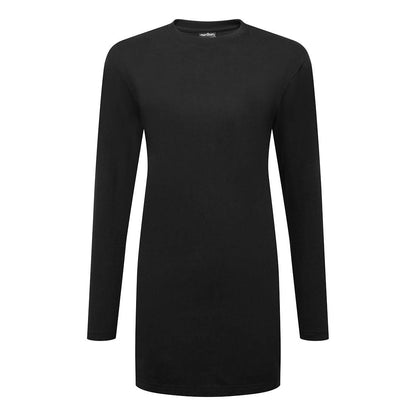 Portwest Womens Relaxed Fit T Shirt LS B194 - Black - Customisable T-Shirts