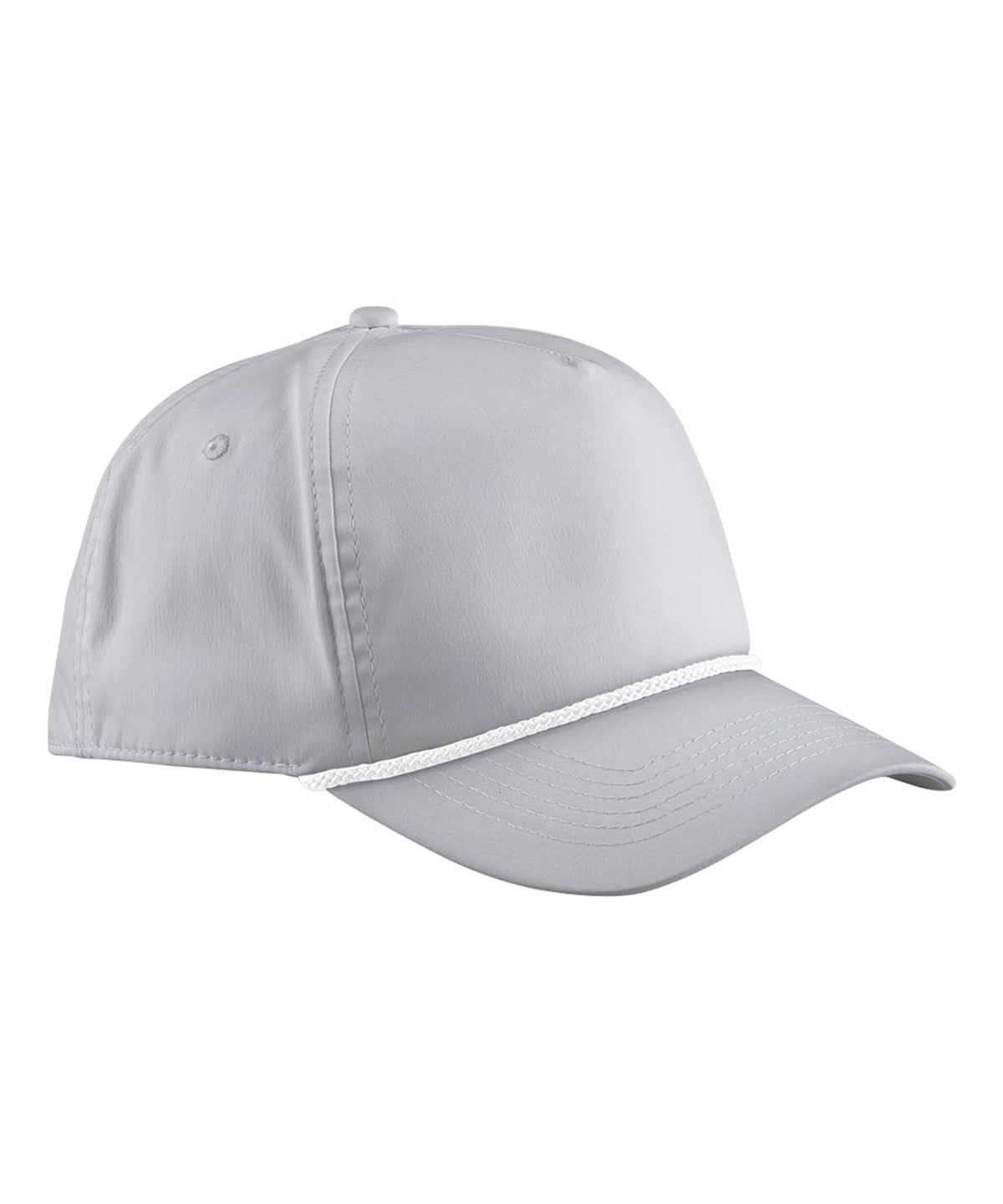Beechfield Rope detail golf cap B194R - Light Grey White One size - Customisable Caps