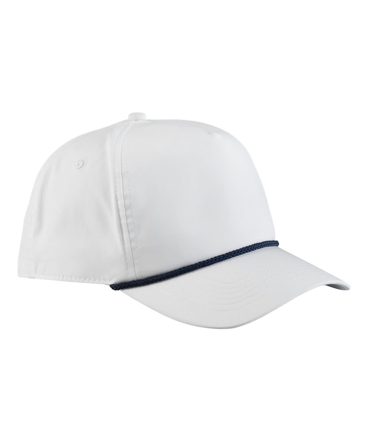 Beechfield Rope detail golf cap B194R - White Navy One size - Customisable Caps