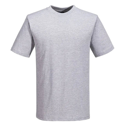 Turin Cotton T Shirt S/S B195 - Heather Grey - Customisable T-Shirt