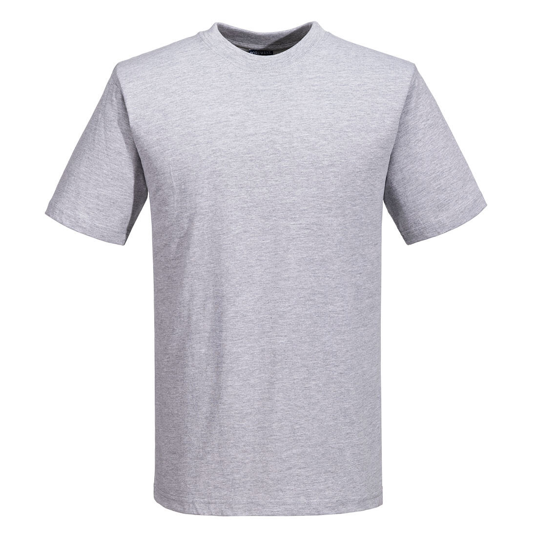 Portwest Turin Premium T-Shirt S/S - b195 - Heather Grey - Customisable T-Shirts