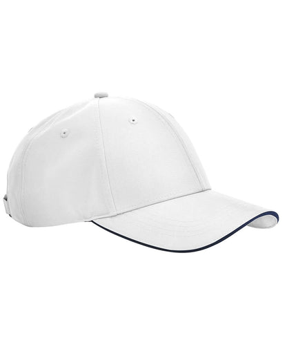 Beechfield Team sports tech cap B195R - White French Navy One size - Customisable Caps