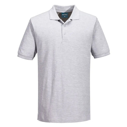 Naples Polo Shirt S/S B210 - Heather Grey - Customisable Polo Shirts