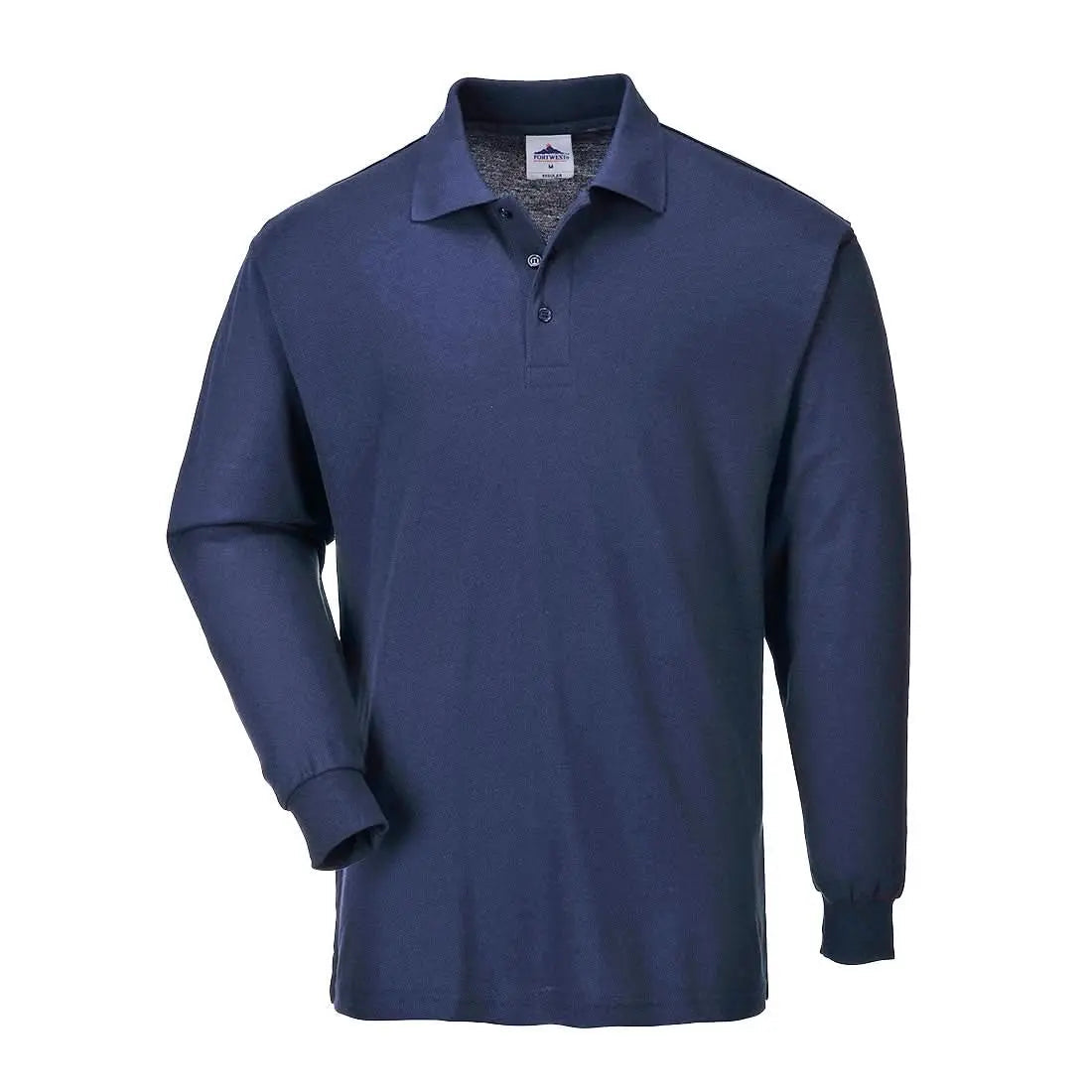 Genoa Polo Shirt L/S B212 - Navy - Customisable Polo Shirts