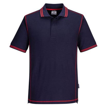 Portwest Essential Two Tone Polo Shirt B218 - Navy Red - Customisable Polos