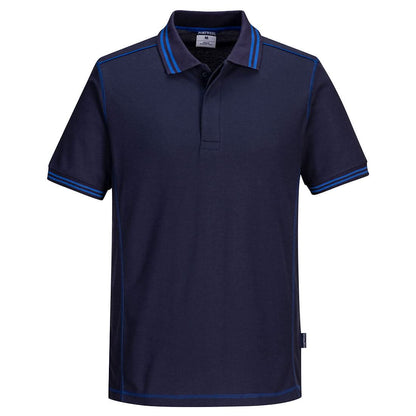 Portwest Essential Two Tone Polo Shirt B218 - Navy Royal - Customisable Polos