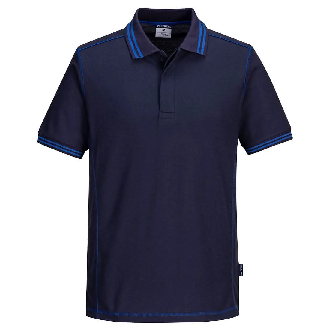 Essential Two Tone Polo Shirt B218 - Navy Royal - Customisable Polo Shirts