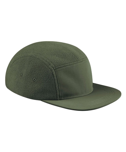 Beechfield Recycled fleece outdoor camper cap B220R - Olive Green One size - Customisable Caps
