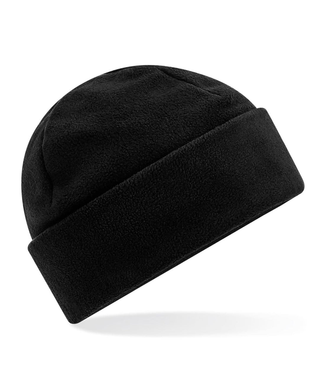 Beechfield Recycled fleece cuffed beanie B243R - Black One size - Customisable Beanies