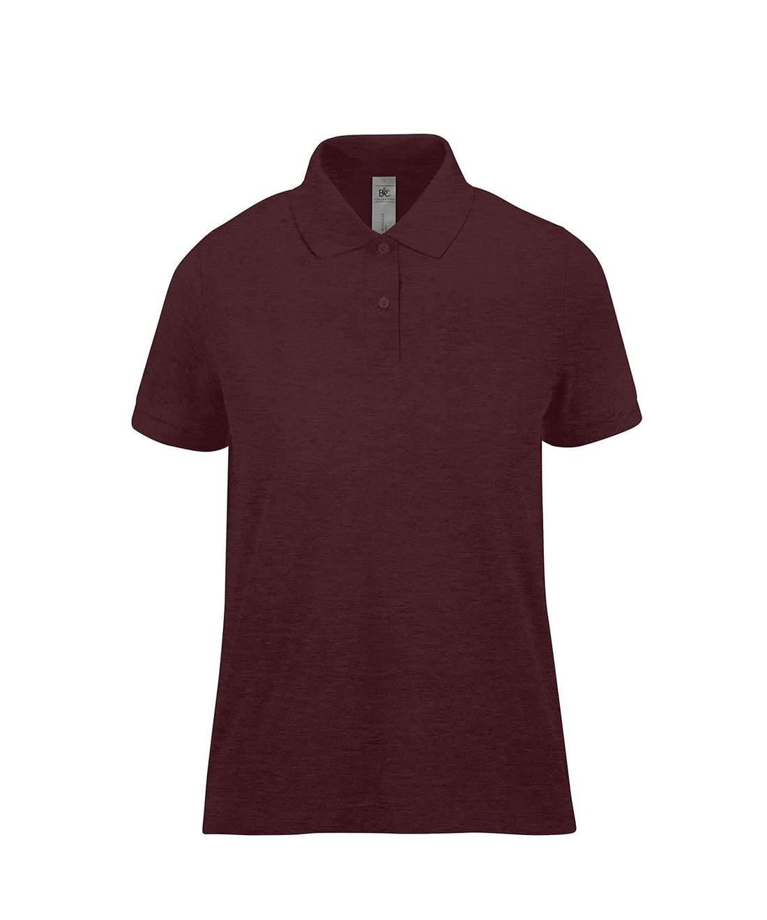 B&amp;C Collection My Polo 210 Women Heather Burgundy B263F - Heather Burgundy - Customisable Polos