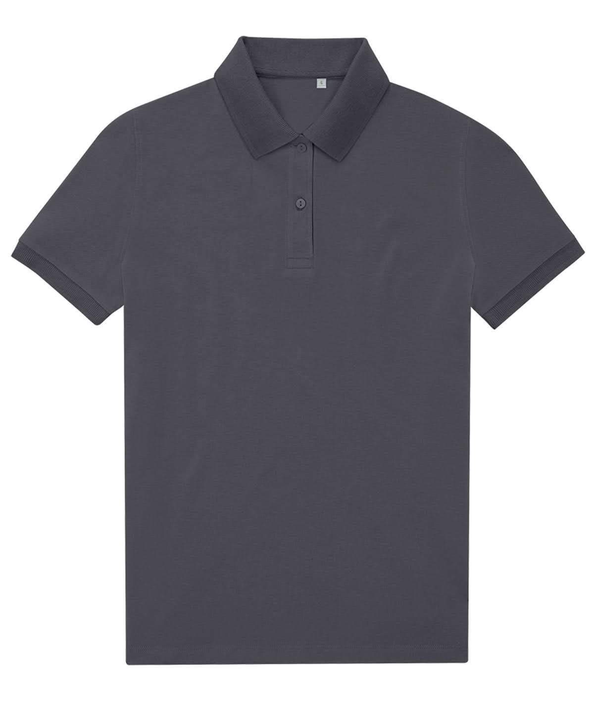 B&amp;C Collection My Eco Polo 6535 Women Dark Grey B265F - Dark Grey - Customisable Polos