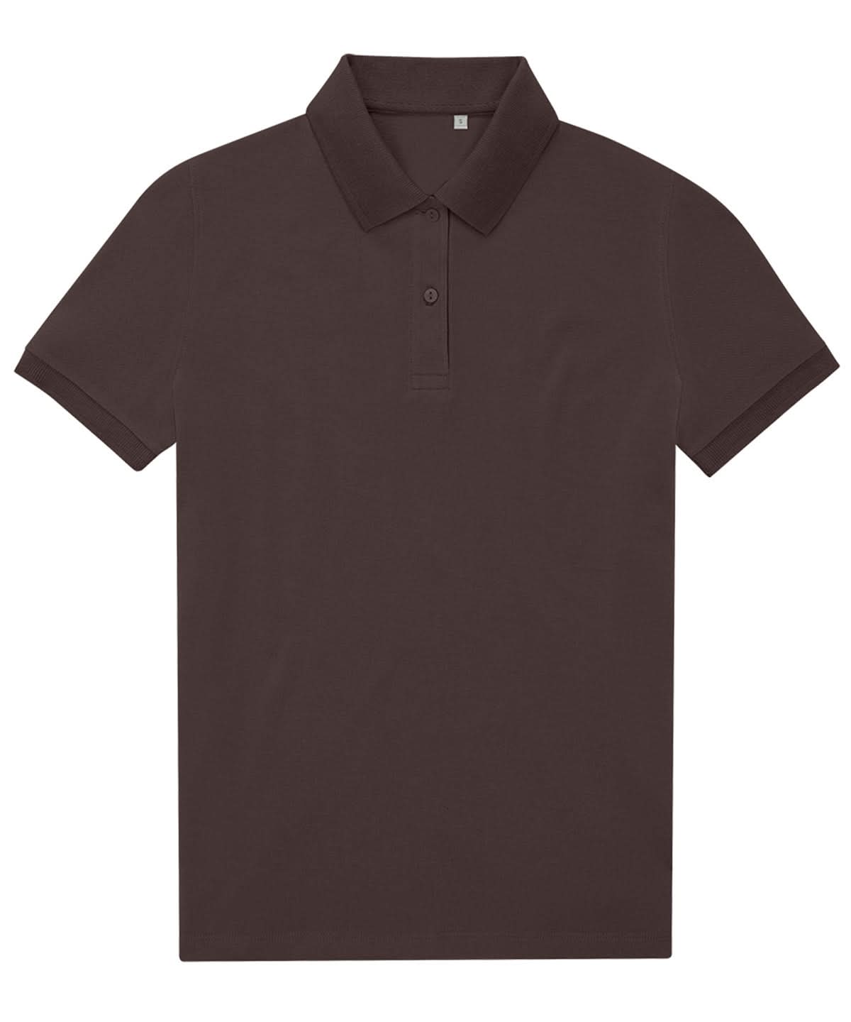 B&amp;C Collection My Eco Polo 6535 Women Roasted Coffee B265F - Roasted Coffee - Customisable Polos