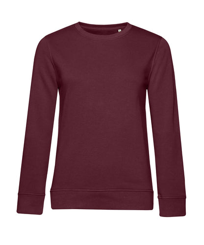 B&amp;C Collection Inspire crew neck women B266F - Burgundy - Customisable Sweatshirts