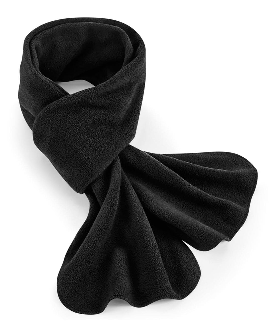 Beechfield Recycled fleece scarf B293R - Black One size - Customisable Scarves
