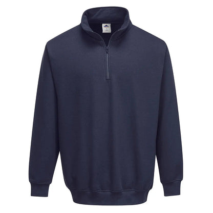Sorrento 1/4 Zip Neck Sweatshirt B309 - Navy - Customisable Sweatshirts