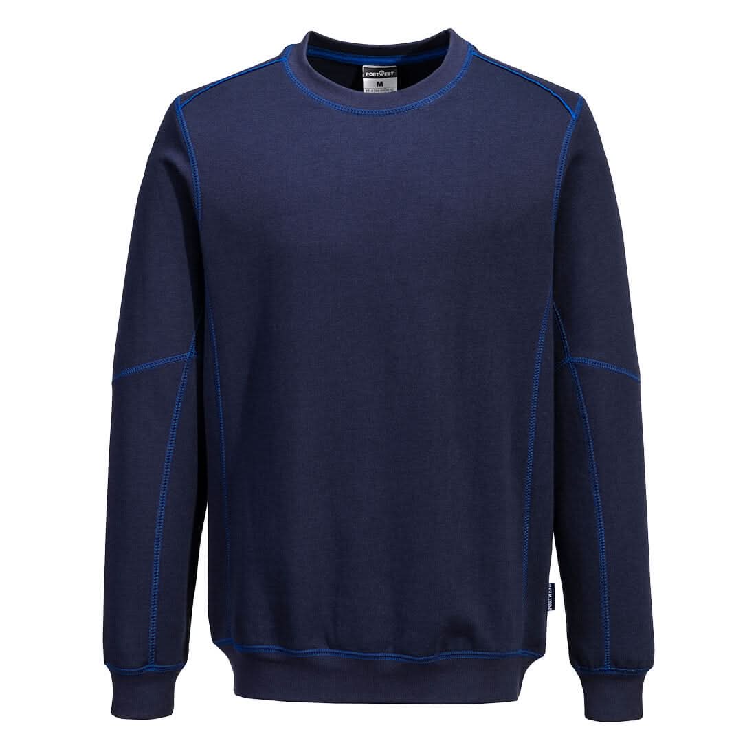 Portwest Essential Two Tone Sweatshirt B318 - Navy Royal S - Customisable Sweatshirts