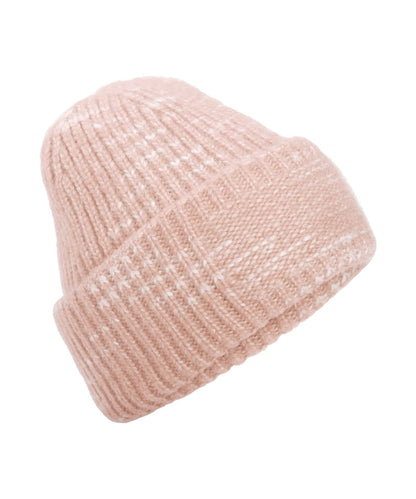 Beechfield Chunky knit reverse patch beanie B330R - Strawberry Haze One size - Customisable Beanies