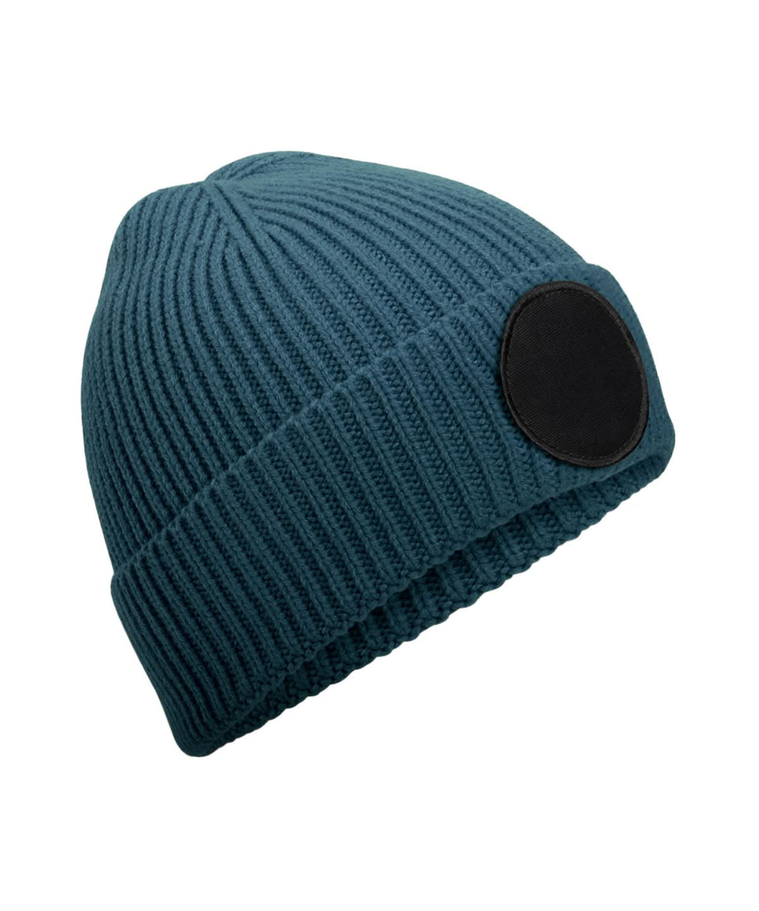 Beechfield Circular fashion patch beanie B332R - Airforce Blue Black One size - Customisable Beanies