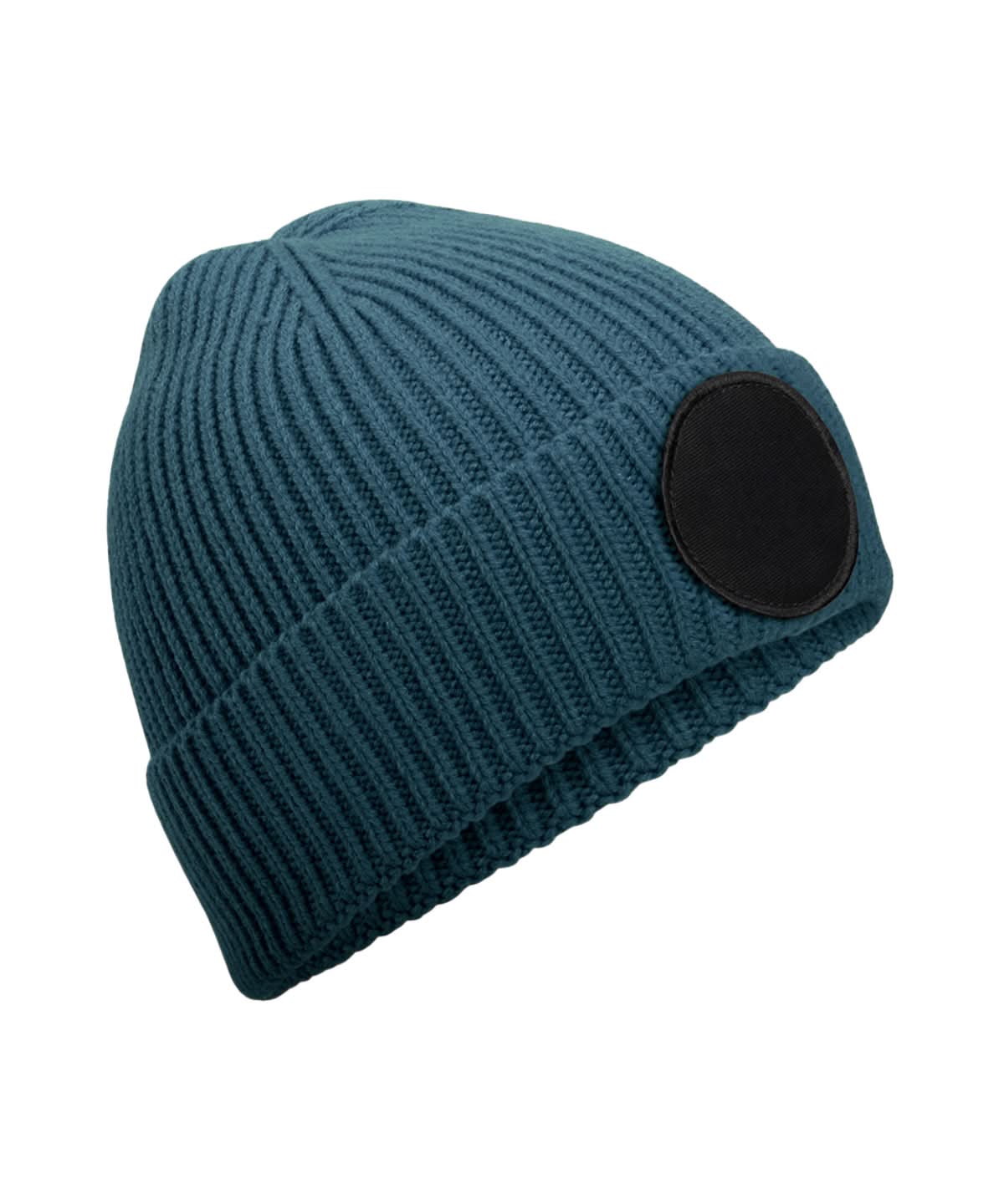 Beechfield Circular fashion patch beanie B332R - Airforce Blue Black One size - Customisable Beanies