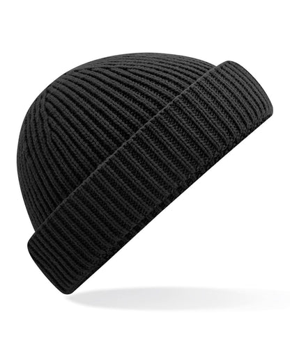 Beechfield Harbour beanie B383R - Black One size - Customisable Beanies