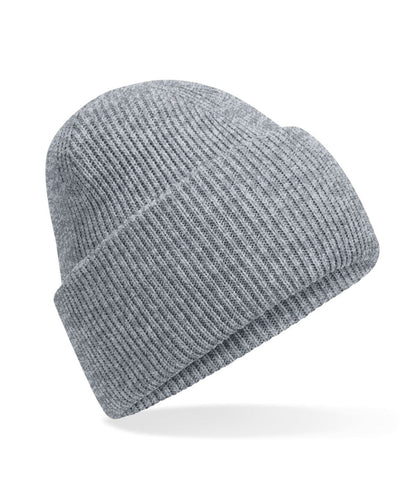 Beechfield Classic engineered deep cuffed beanie B385R - Ash One size - Customisable Beanies