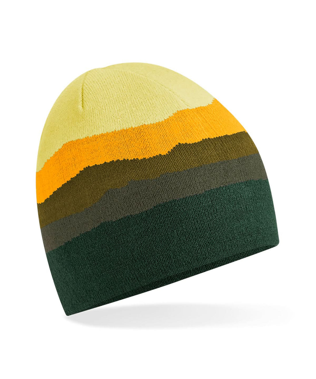 Beechfield Mountain peaks pull on beanie B394R - Alpine Peaks One size - Customisable Beanies