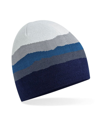 Beechfield Mountain peaks pull on beanie B394R - Rocky Peaks One size - Customisable Beanies