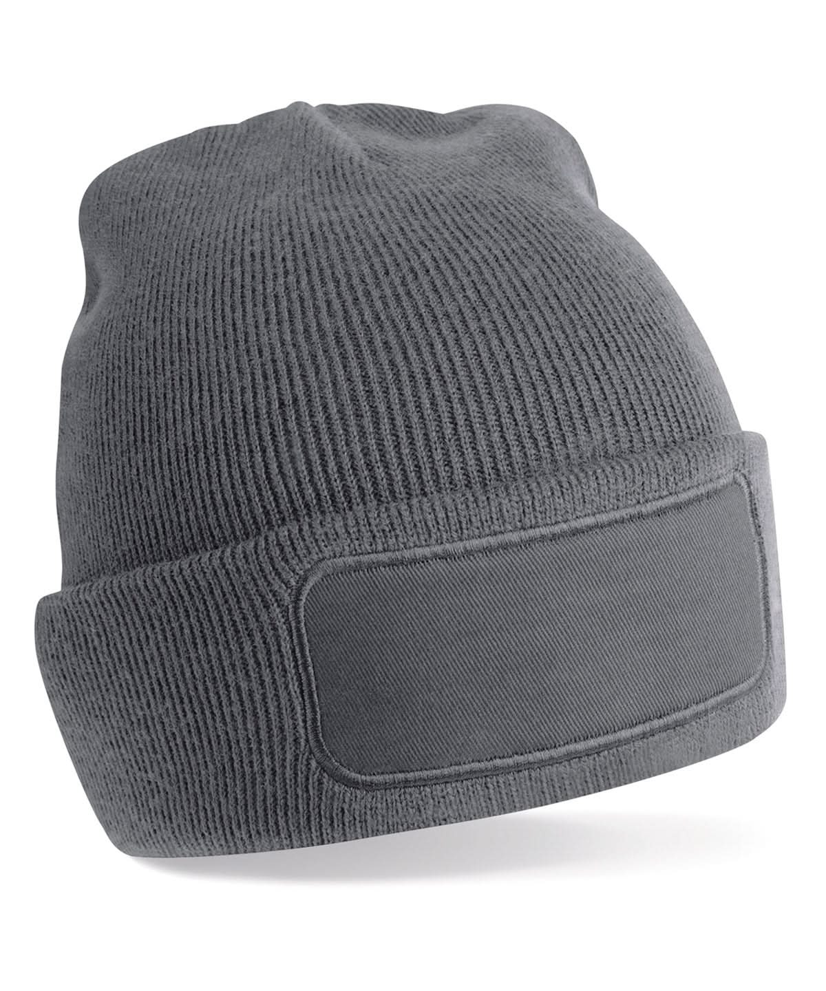 Beechfield Recycled original patch beanie B445R - Graphite Grey One size - Customisable Beanies