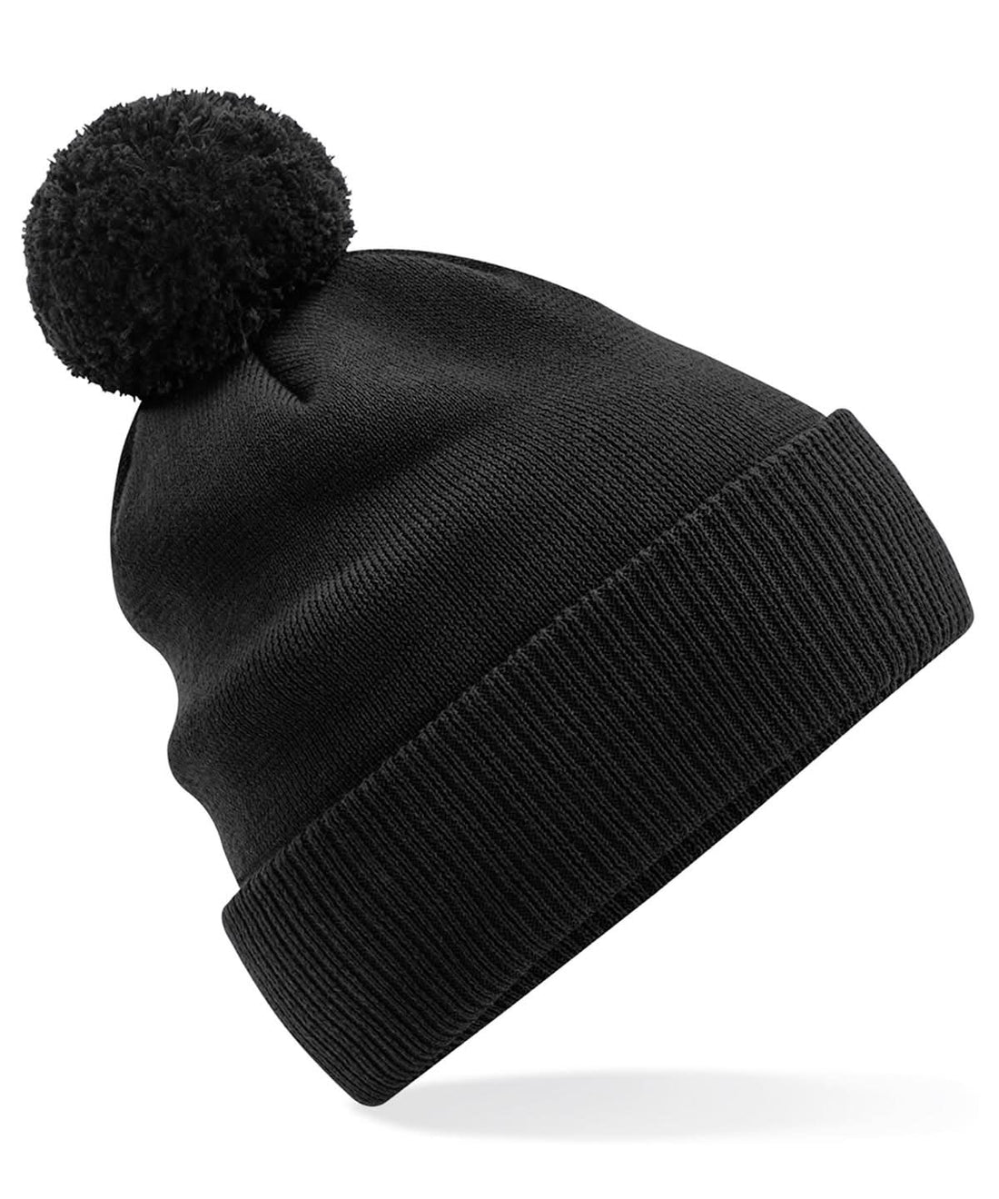 Beechfield Organic cotton Snowstar beanie B450N - Black One size - Customisable Beanies