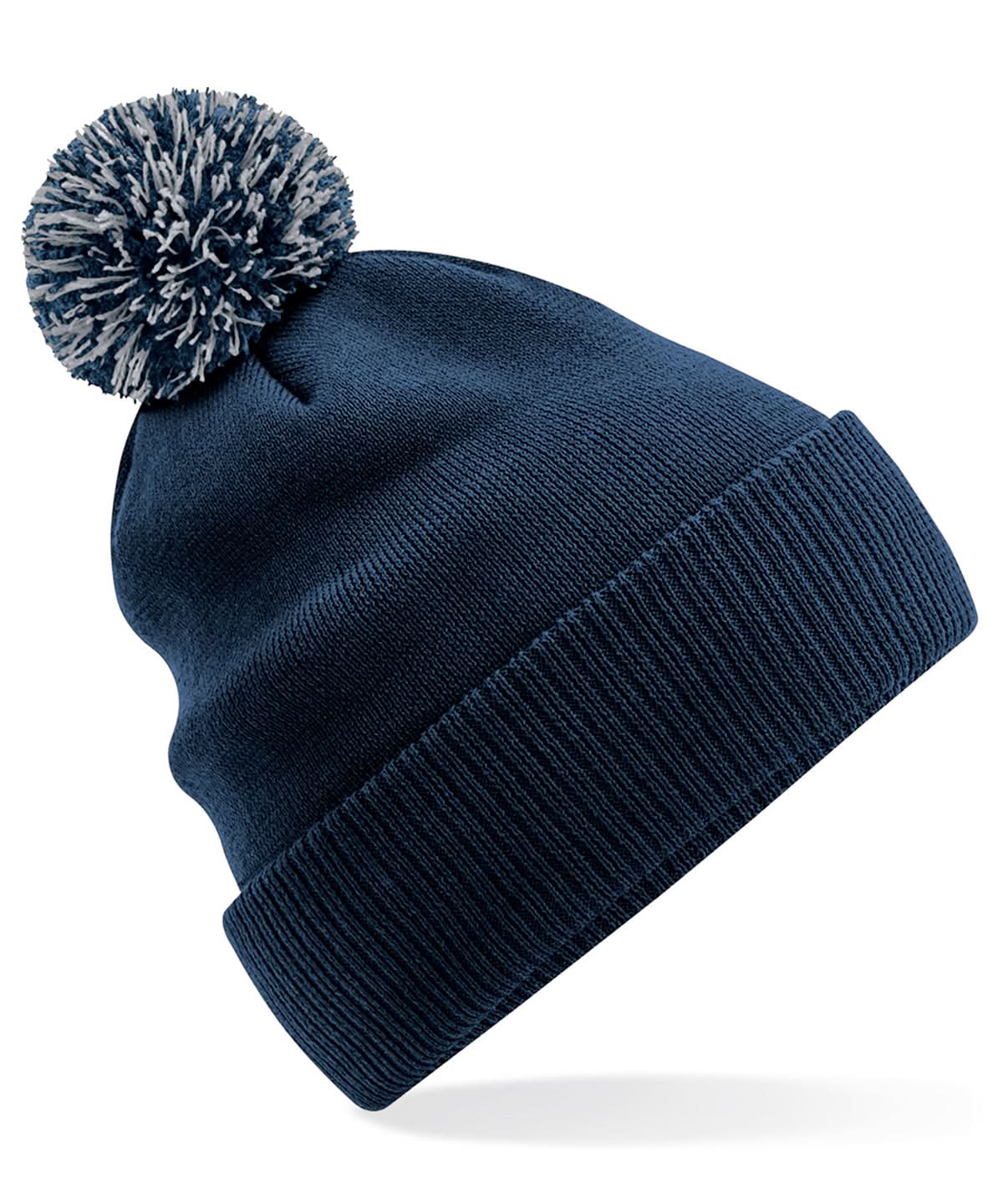 Beechfield Recycled Snowstar beanie B450R - French Navy Light Grey One size - Customisable Beanies