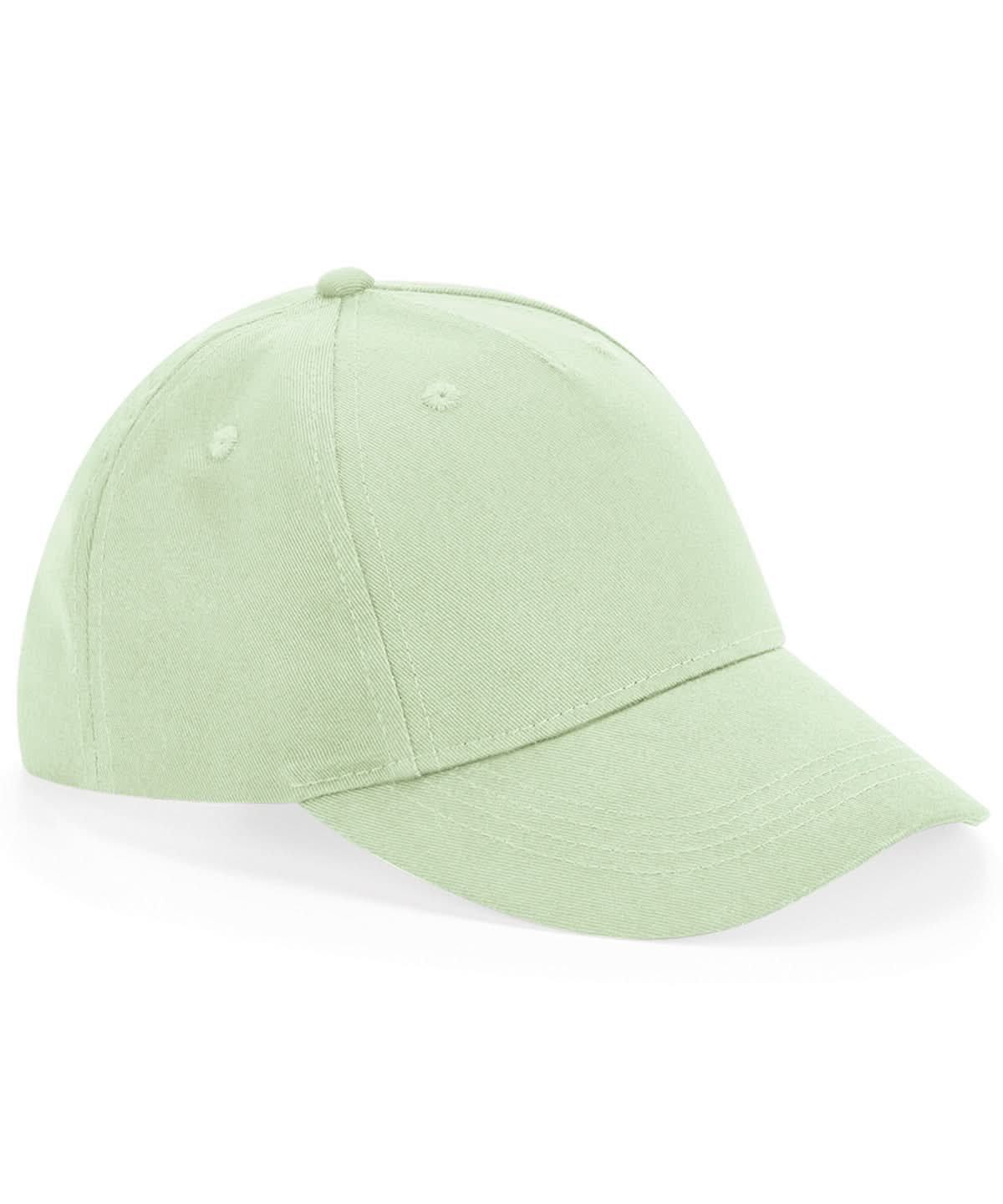 Beechfield Junior organic cotton 5 panel cap B63NB - Pistachio One size - Customisable Caps