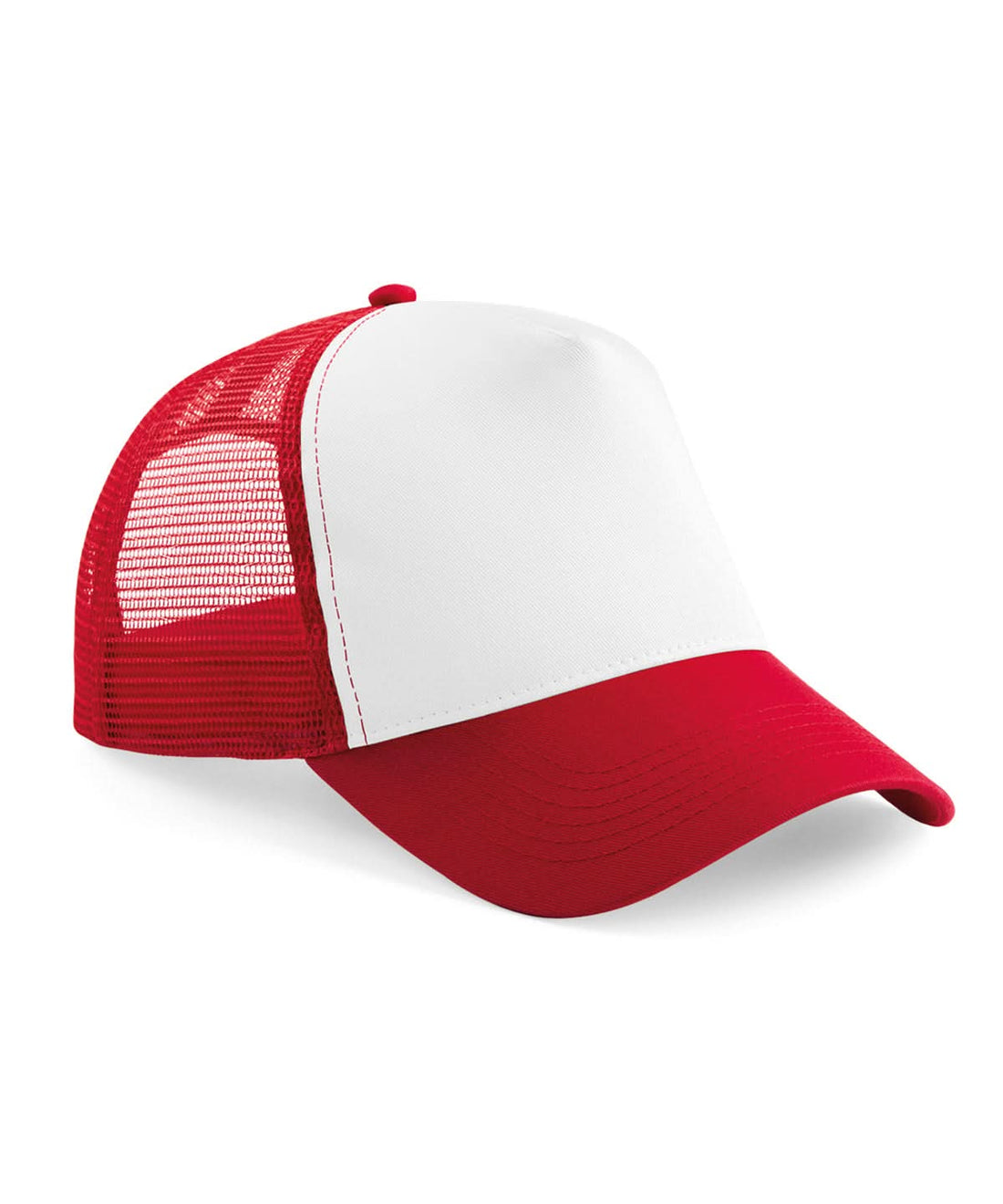 Beechfield Junior snapback trucker B640B - Classic Red White One size - Customisable Caps