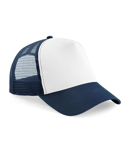 Beechfield Junior snapback trucker B640B - French Navy White One size - Customisable Caps