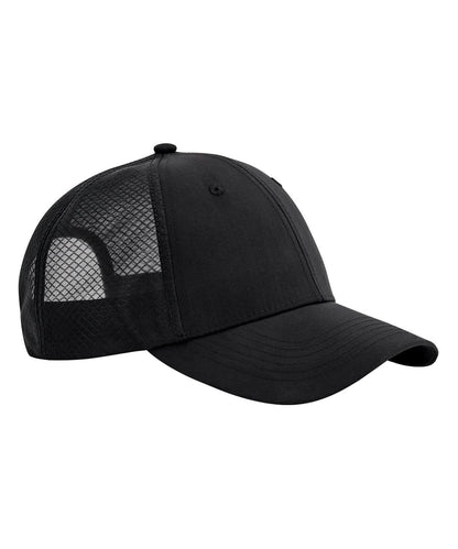 Beechfield Technical mesh trucker B644R - Black Black One size - Customisable Caps