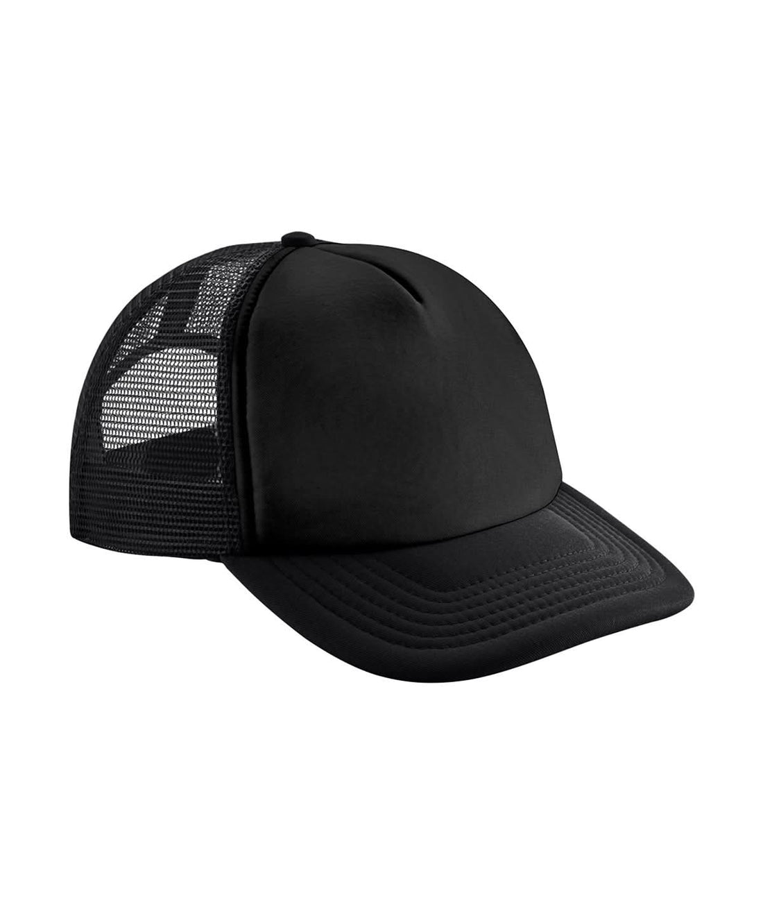 Beechfield Junior vintage snapback trucker B645B - Black Black One size - Customisable Caps