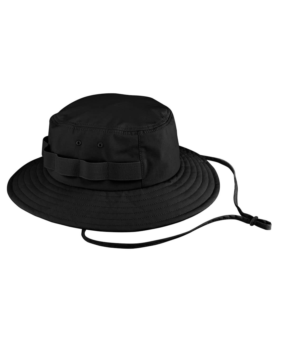 Beechfield Outdoor adventure sun hat B790R - Black - Customisable Hats