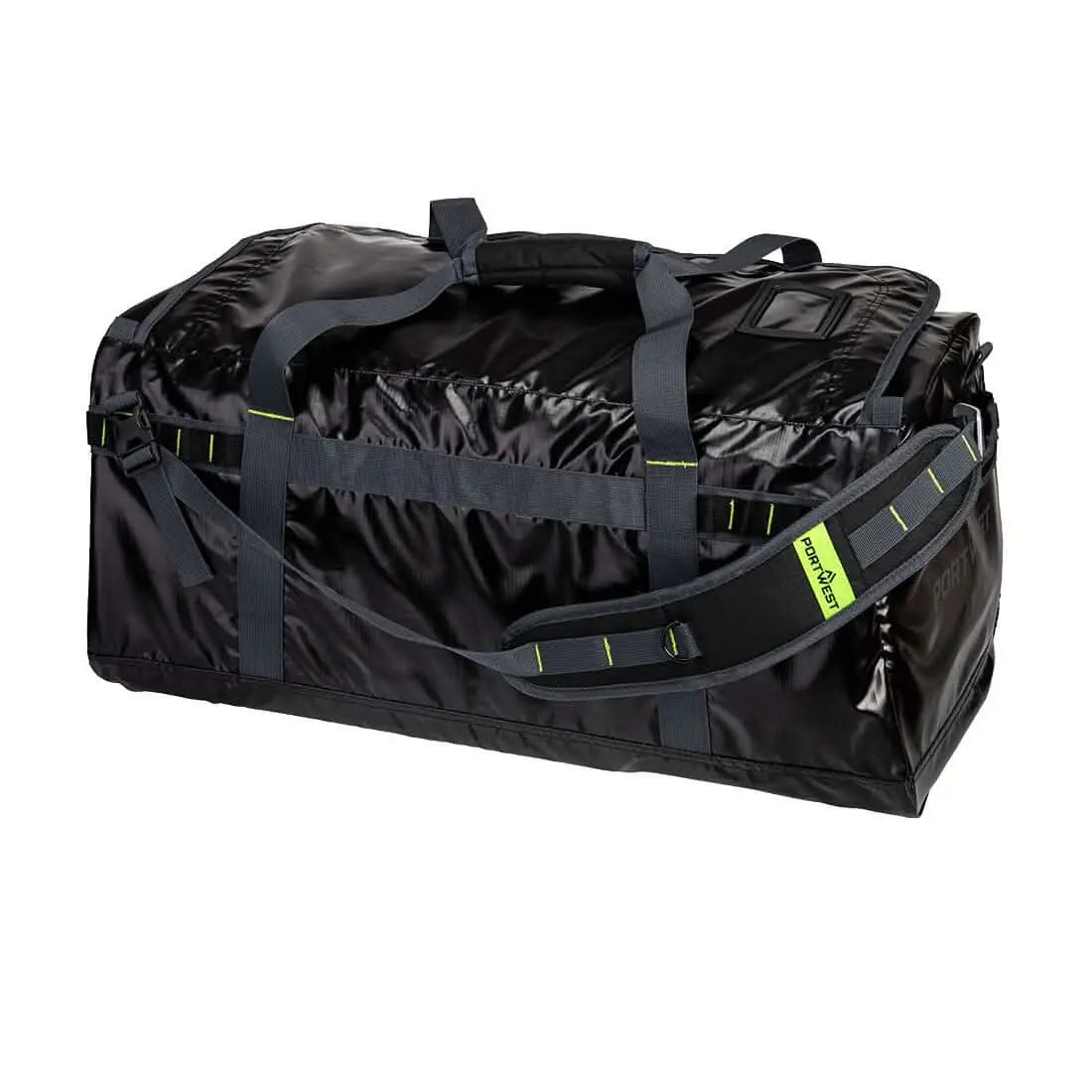 Pw3 70 L Water Resistant Duffle Bag B950 - Black - Customisable Luggage