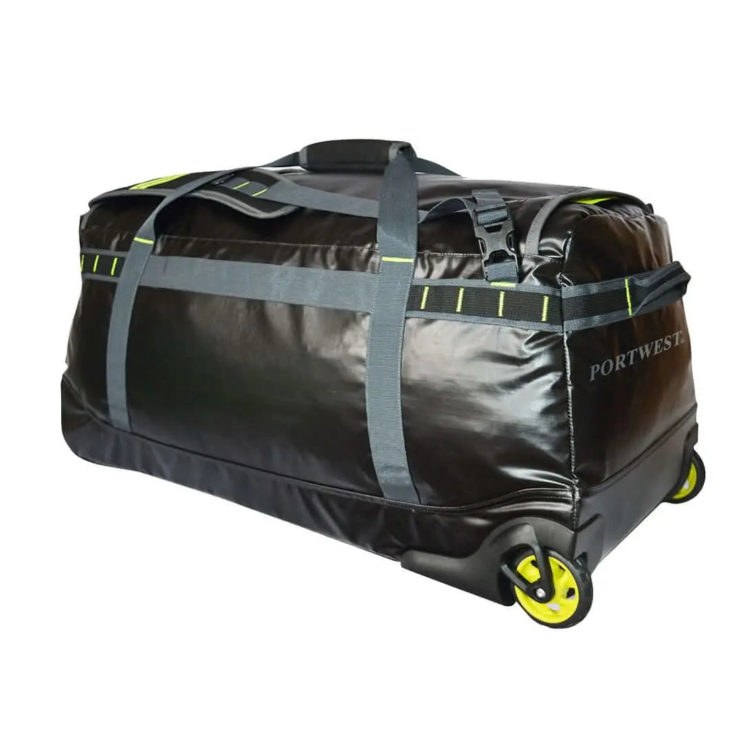 Pw3 100 L Water Resistant Duffle Trolley Bag B951 - Black - Customisable Luggage