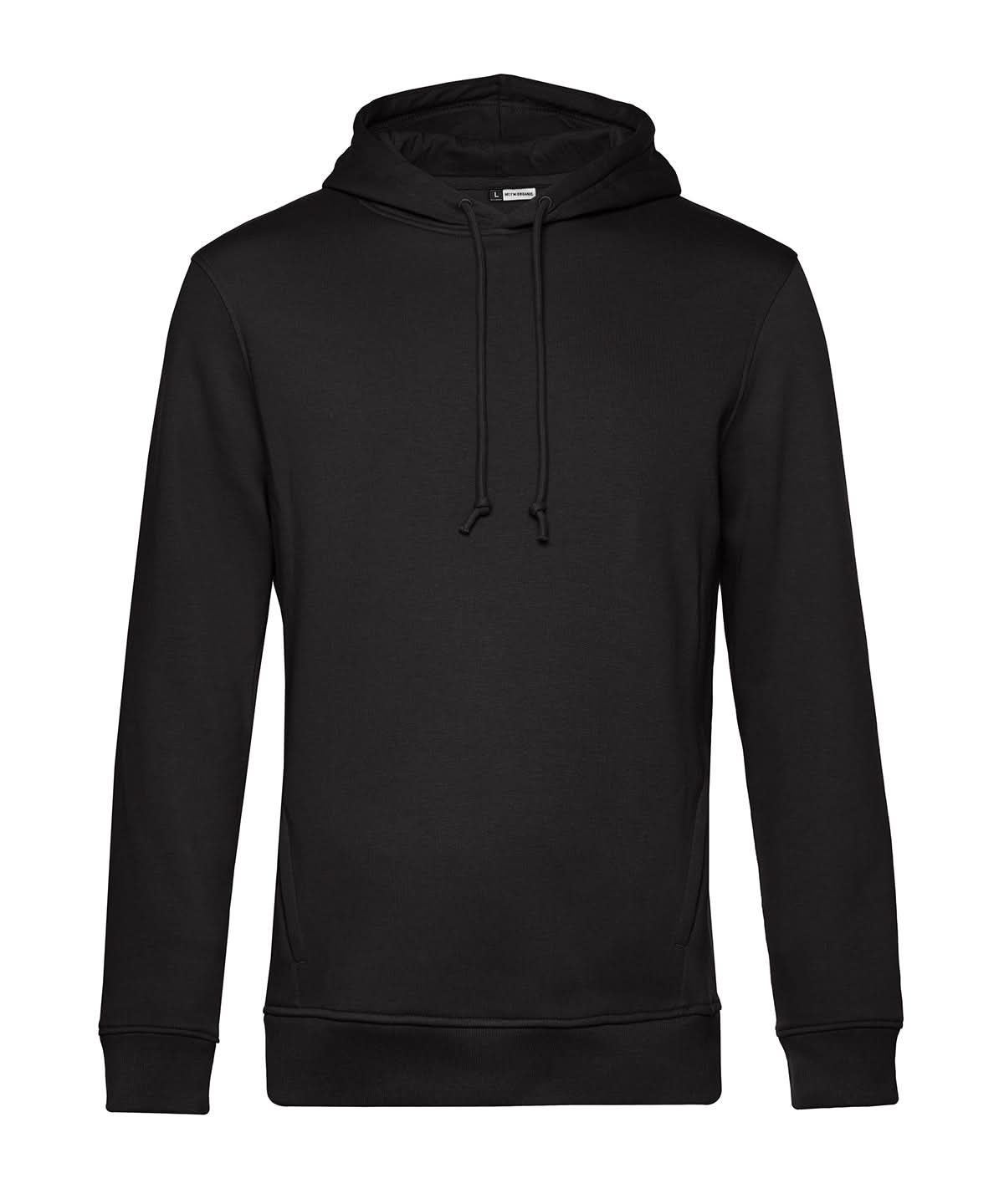 B&amp;C Collection Inspire Hooded Black Pure BA001 - Black Pure - Customisable Hoodies