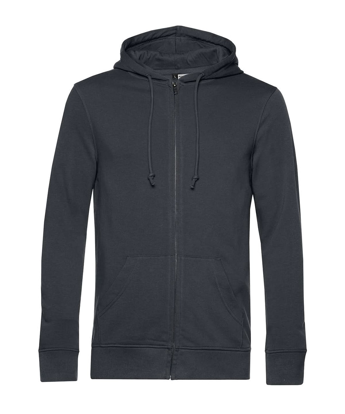 B&amp;C Collection Inspire Zipped Hood BA002 - Asphalt - Customisable Hoodies