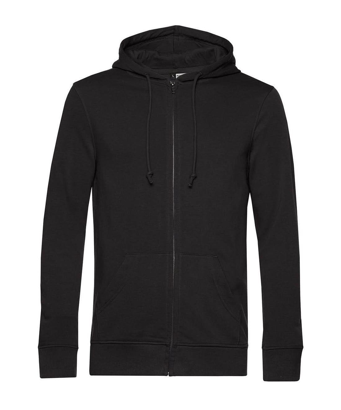 B&amp;C Collection Inspire Zipped Hood BA002 - Black Pure - Customisable Hoodies