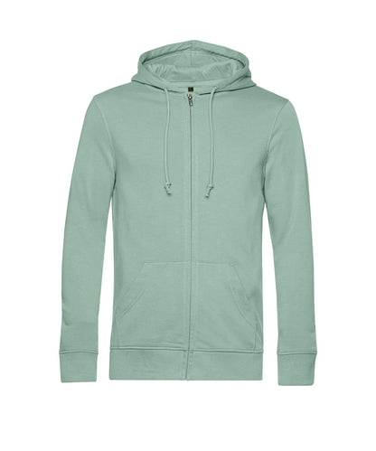 B&amp;C Collection Inspire Zipped Hood BA002 - Sage - Customisable Hoodies