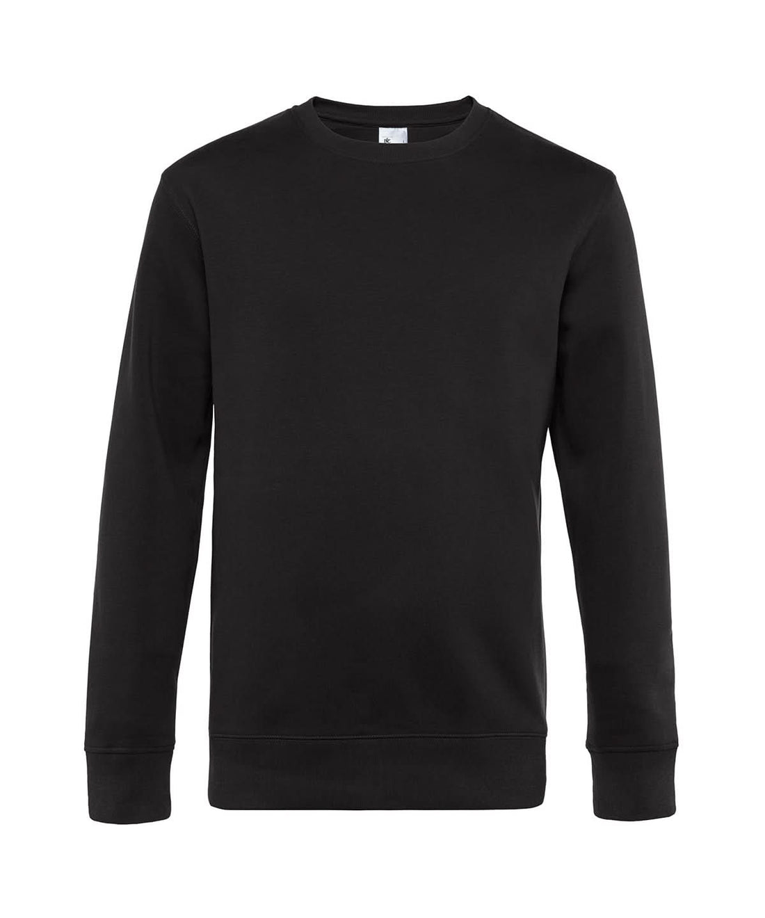 B&amp;C Collection KING Crew Neck Black Pure BA010 - Black Pure - Customisable Sweatshirts
