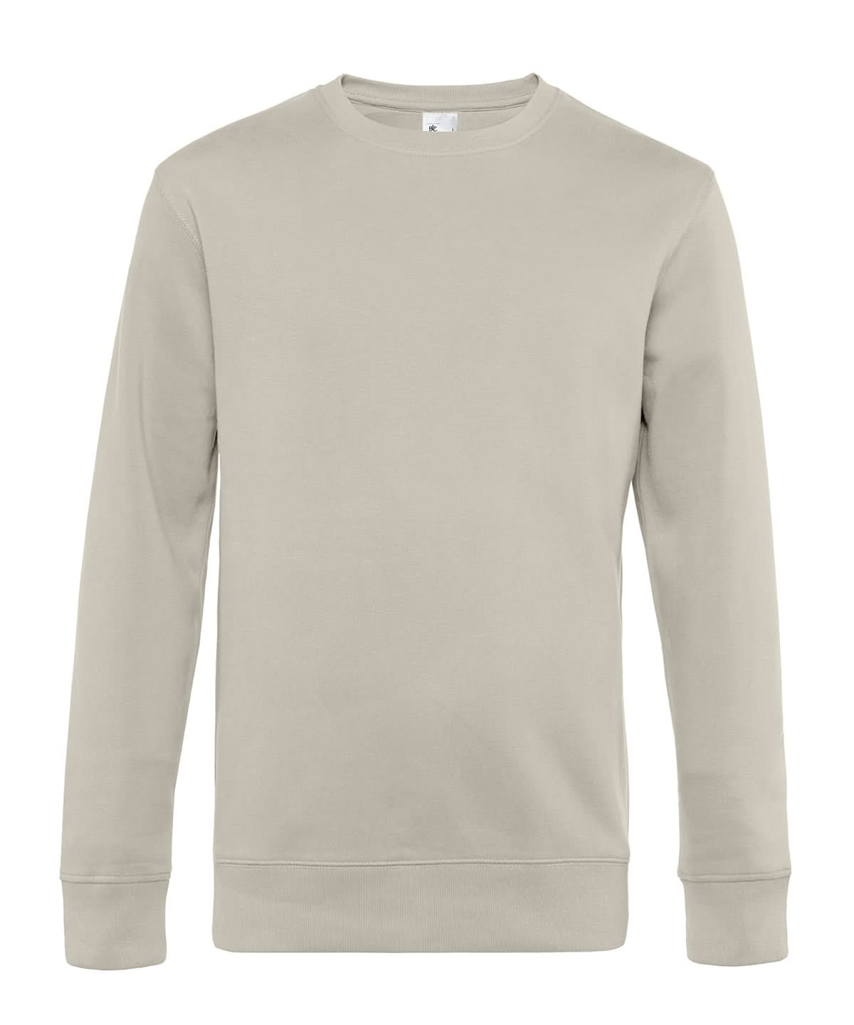 B&amp;C Collection KING Crew Neck Grey Fog BA010 - Grey Fog - Customisable Sweatshirts