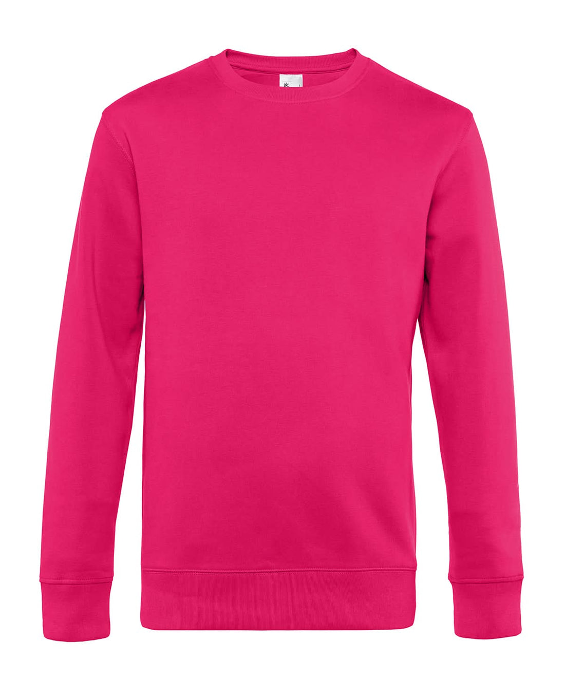 B&amp;C Collection KING Crew Neck Magenta Pink BA010 - Magenta Pink - Customisable Sweatshirts