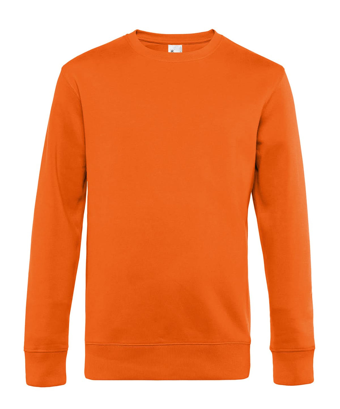 B&amp;C Collection KING Crew Neck Pure Orange BA010 - Pure Orange - Customisable Sweatshirts