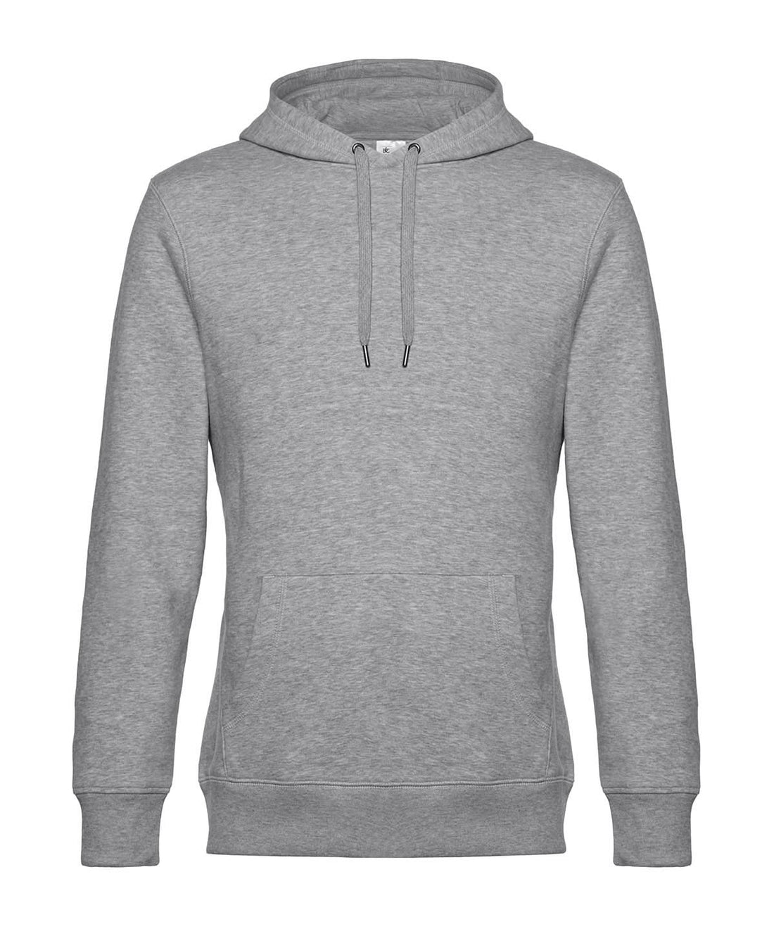 B&amp;C Collection KING Hooded Heather Grey BA011 - Heather Grey - Customisable Hoodies