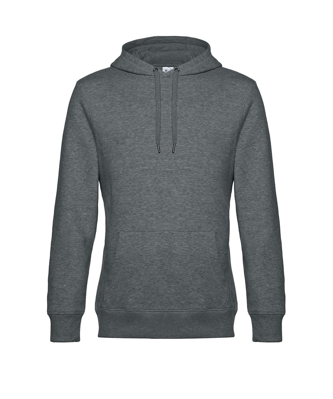 B&amp;C Collection KING Hooded Heather Mid Grey BA011 - Heather Mid Grey - Customisable Hoodies
