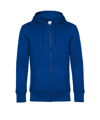 B&amp;C Collection KING Zipped Hood BA012 - Royal - Customisable Hoodies
